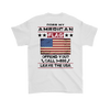 American Flag Shirt (Back) - White