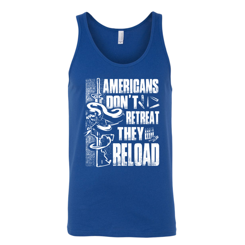 American People Don't Retreat Canvas Unisex Tank