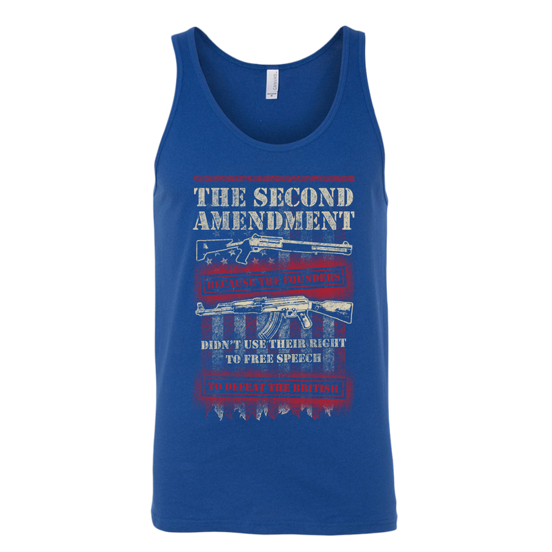 Second Amendment Canvas Unisex Tank