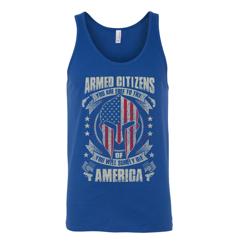 Armed Citizens Canvas Unisex Tank