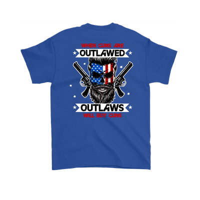 Outlaw Shirt v.2 (Back) - Royal Blue