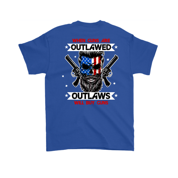 Outlaw Shirt v.2 (Back) - Royal Blue