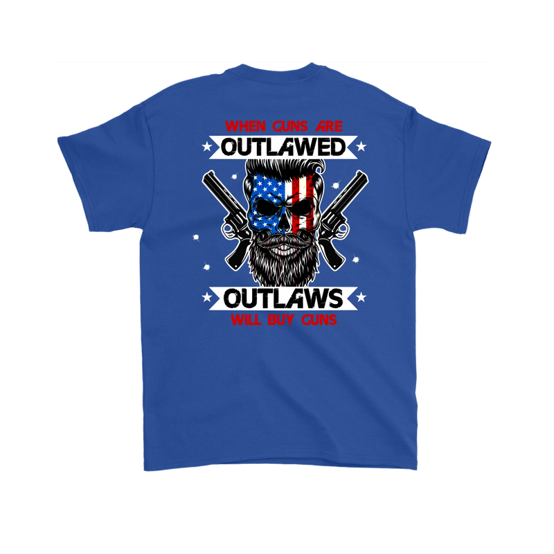 Outlaw Shirt v.2 (Back) - Royal Blue