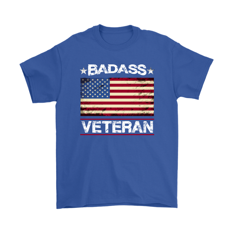 Badass Veteran Shirt - Royal Blue