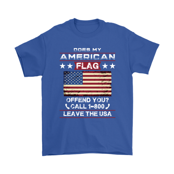 American Flag Shirt - Royal Blue