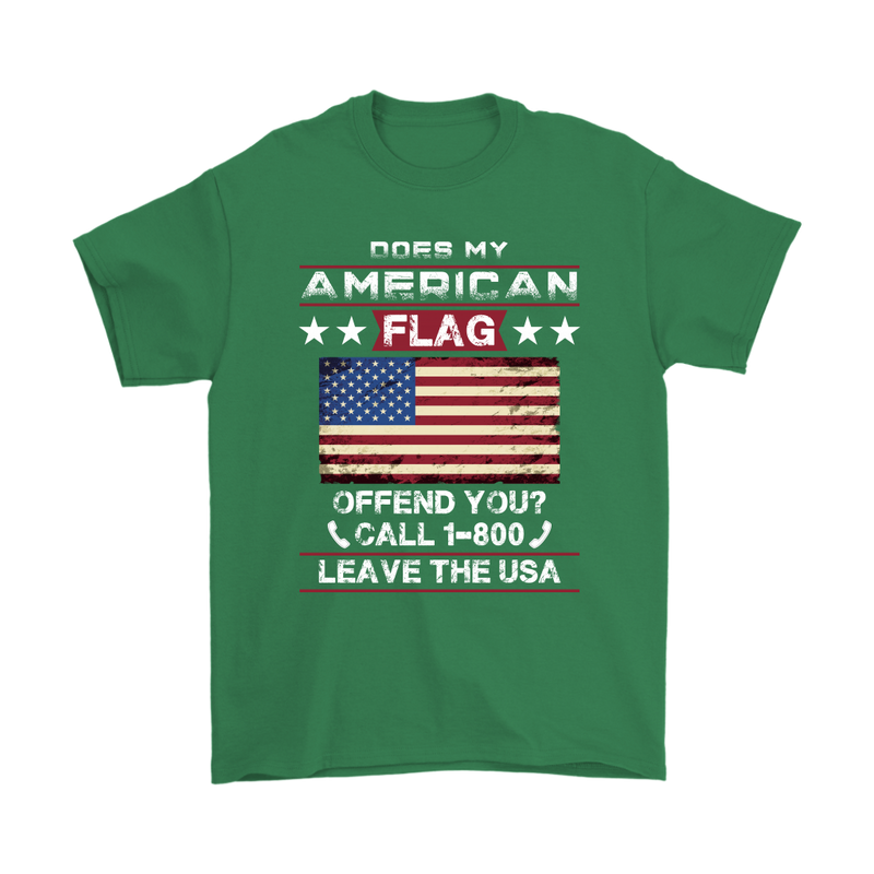 American Flag Shirt - Irish Green