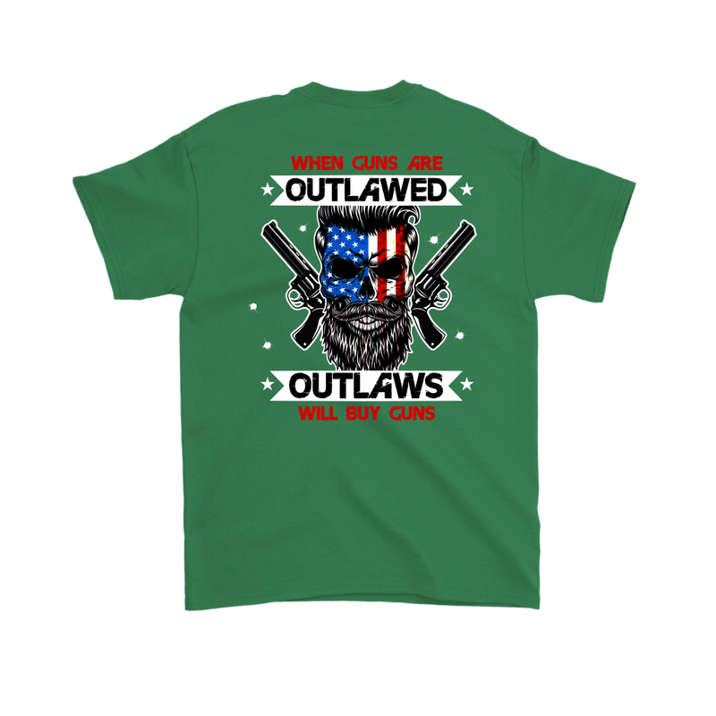 Outlaw Shirt v.2 (Back) - Irish Green