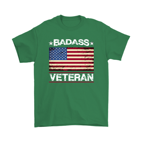 Badass Veteran Shirt - Irish Green