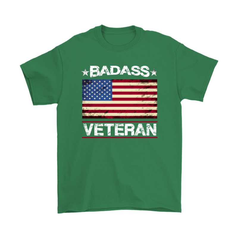 Badass Veteran Shirt - Irish Green