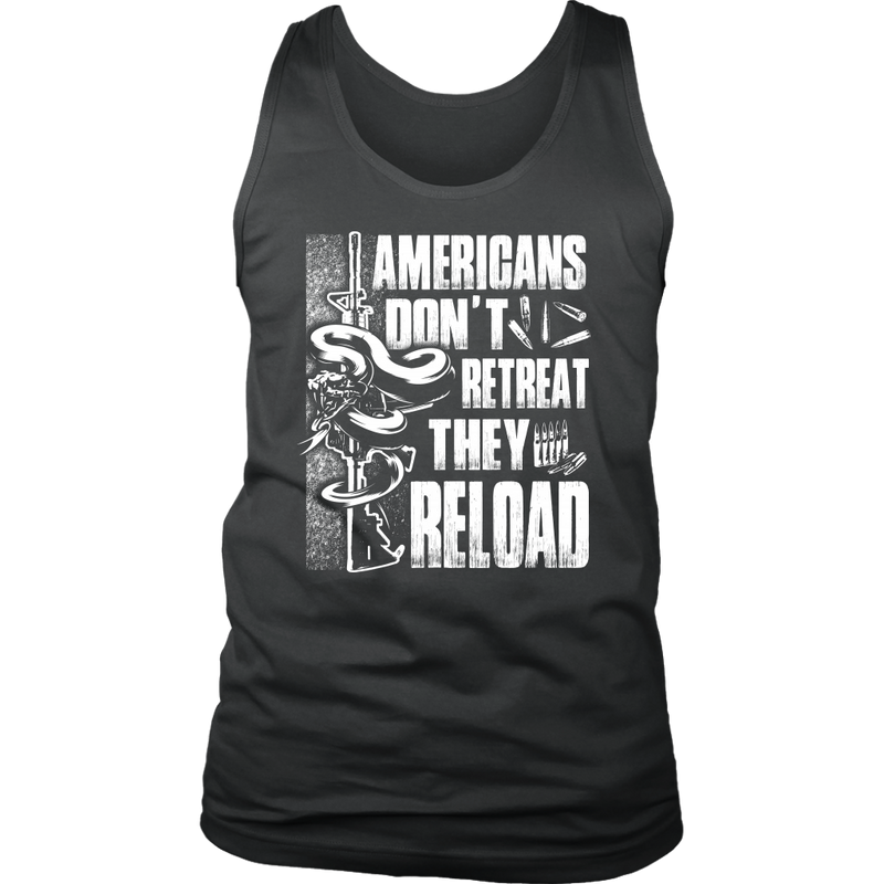 Americans Don't Retreat District Mens Tank
