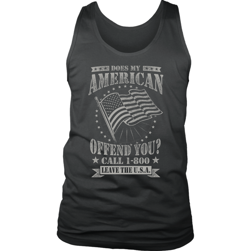 American Flag District Mens Tank