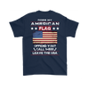 American Flag Shirt (Back) - Navy Blue