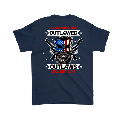 Outlaw Shirt v.2 (Back) - Navy Blue