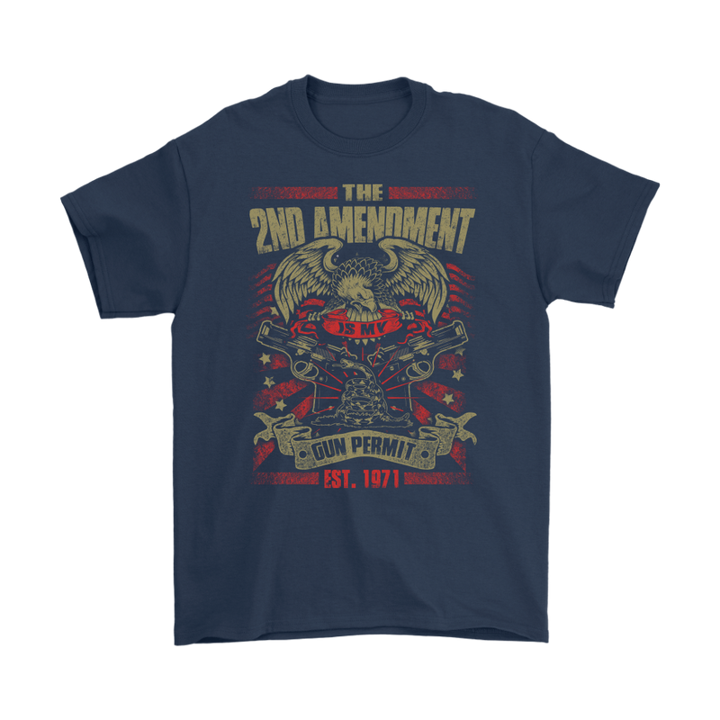 2nd Amendment Is My Gun Permit Men's T-Shirt
