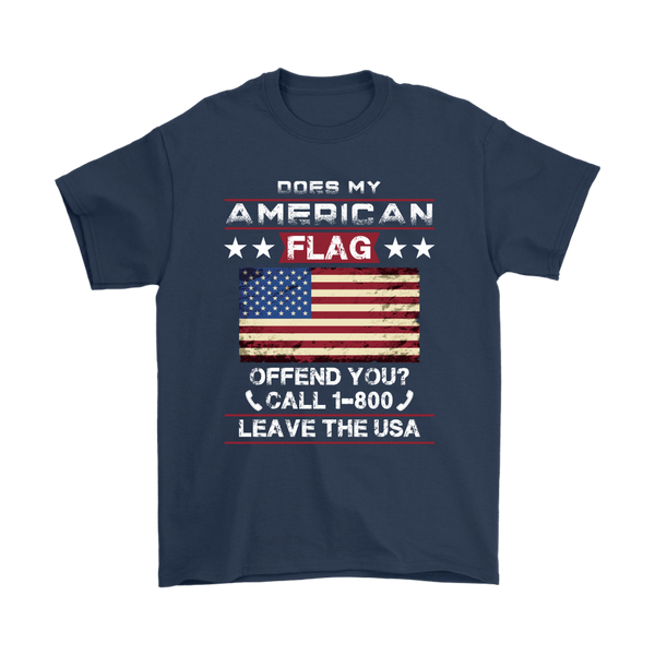 American Flag Shirt - Navy Blue