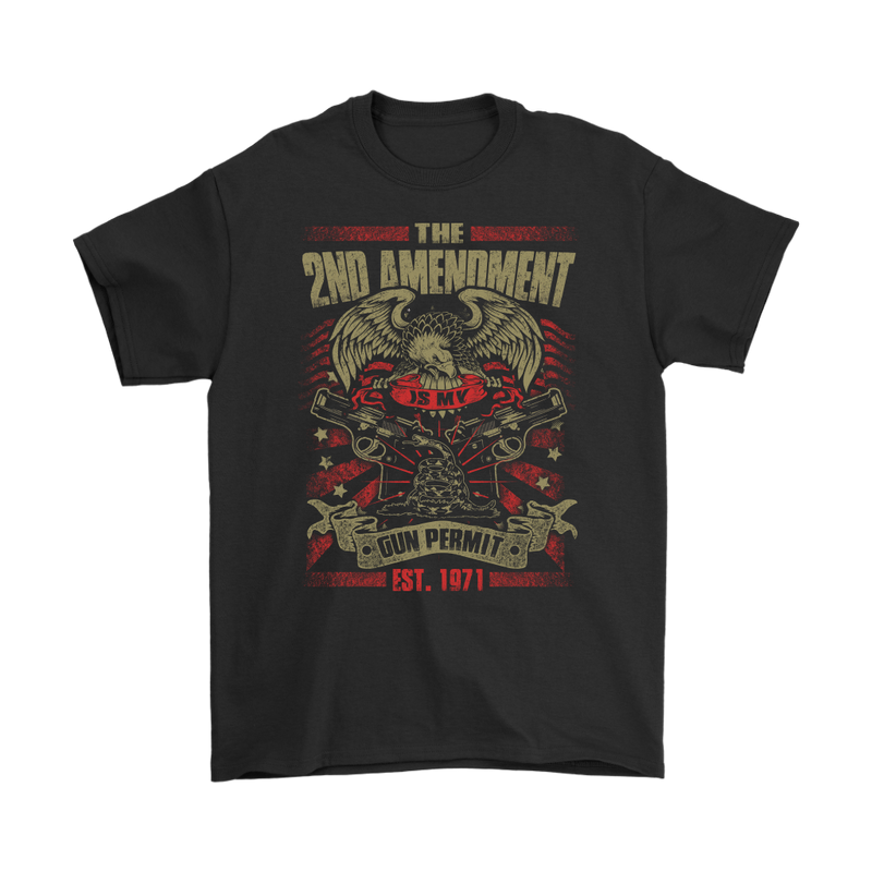 2nd Amendment Is My Gun Permit Men's T-Shirt