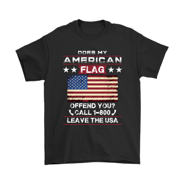 American Flag Shirt - Black