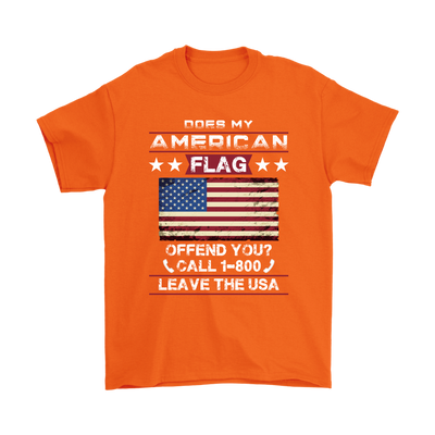 American Flag Shirt - Orange