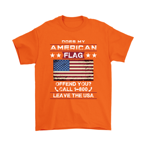 American Flag Shirt - Orange