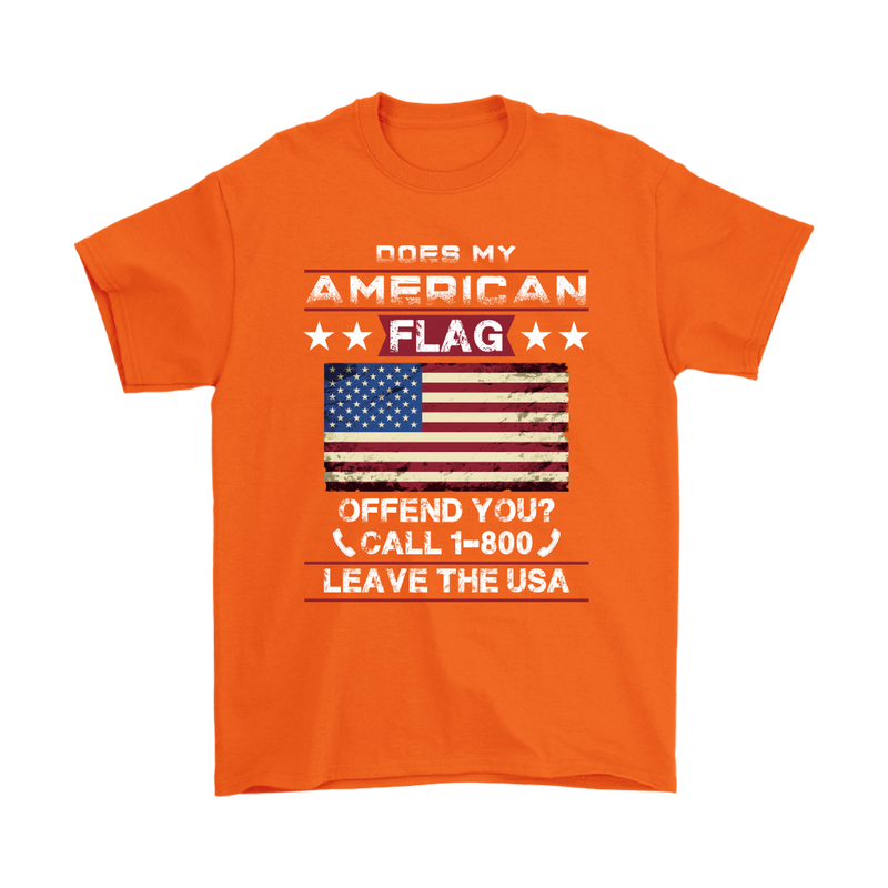 American Flag Shirt - Orange