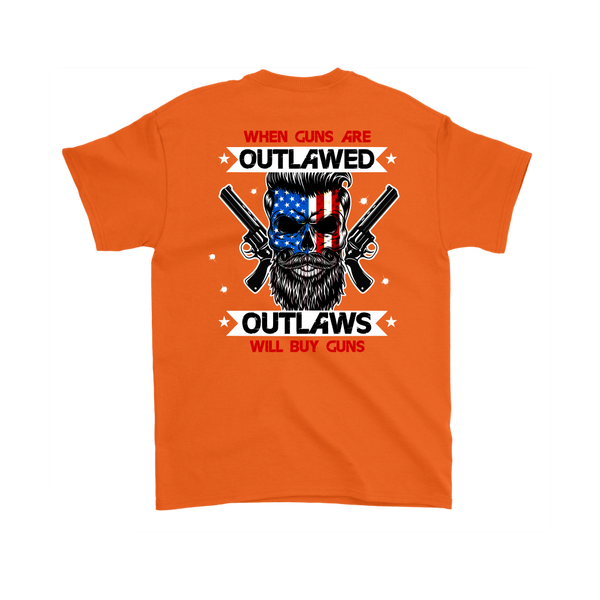 Outlaw Shirt v.2 (Back) - Orange