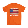 Badass Veteran Shirt - Orange