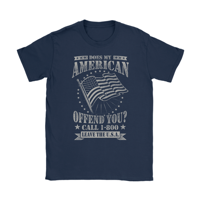 American Flag Womens T-Shirt