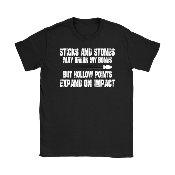 Sticks And Stones Womens T-Shirt