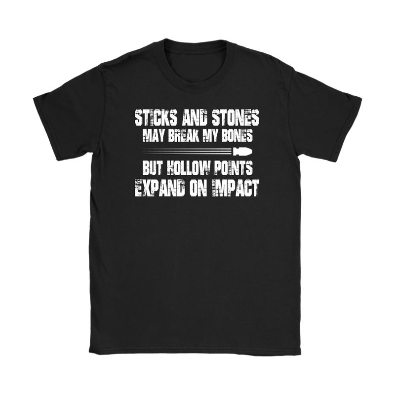 Sticks And Stones Womens T-Shirt