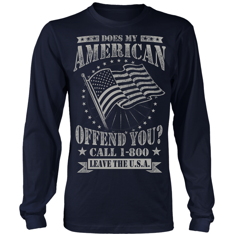 American Flag Long Sleeve Shirt