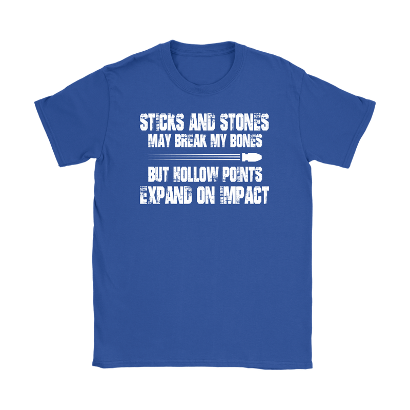 Sticks And Stones Womens T-Shirt