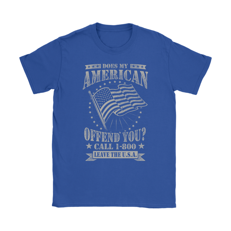 American Flag Womens T-Shirt