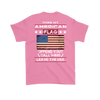 American Flag Shirt (Back) - Azalea