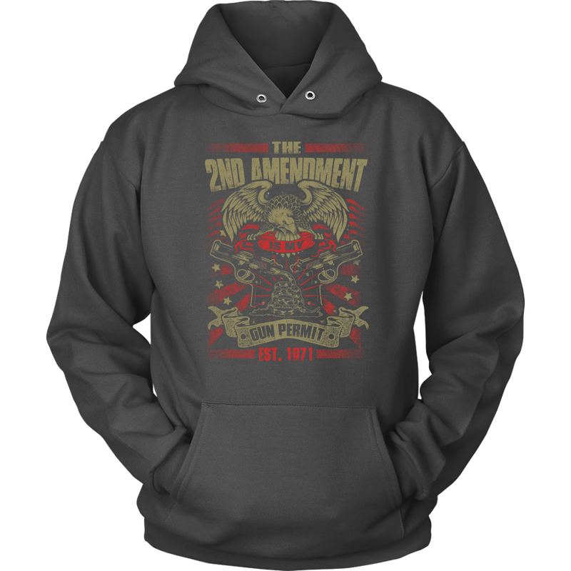 2nd Amendment Is My Gun Permit Unisex Hoodie