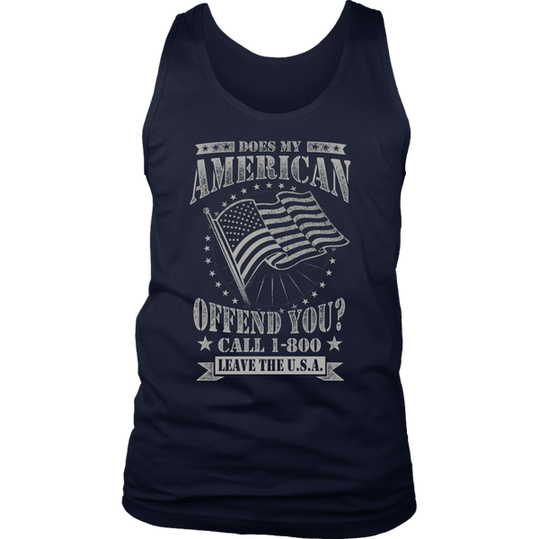 American Flag District Mens Tank