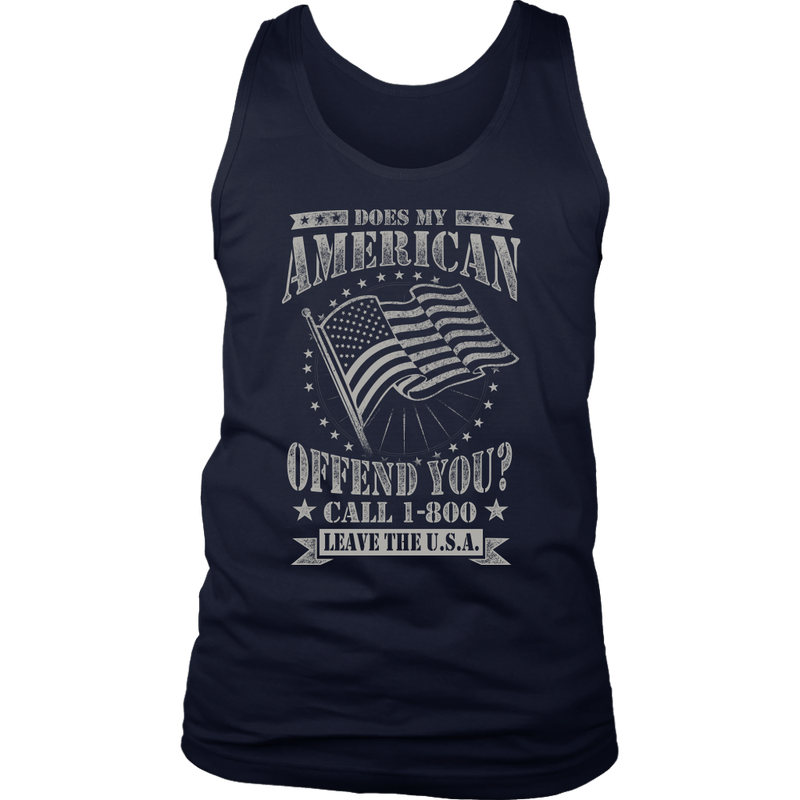 American Flag District Mens Tank