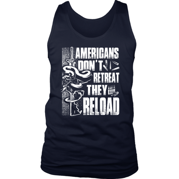 Americans Don't Retreat District Mens Tank