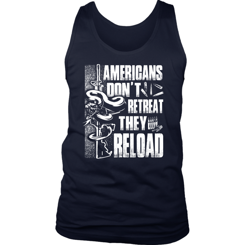 Americans Don't Retreat District Mens Tank
