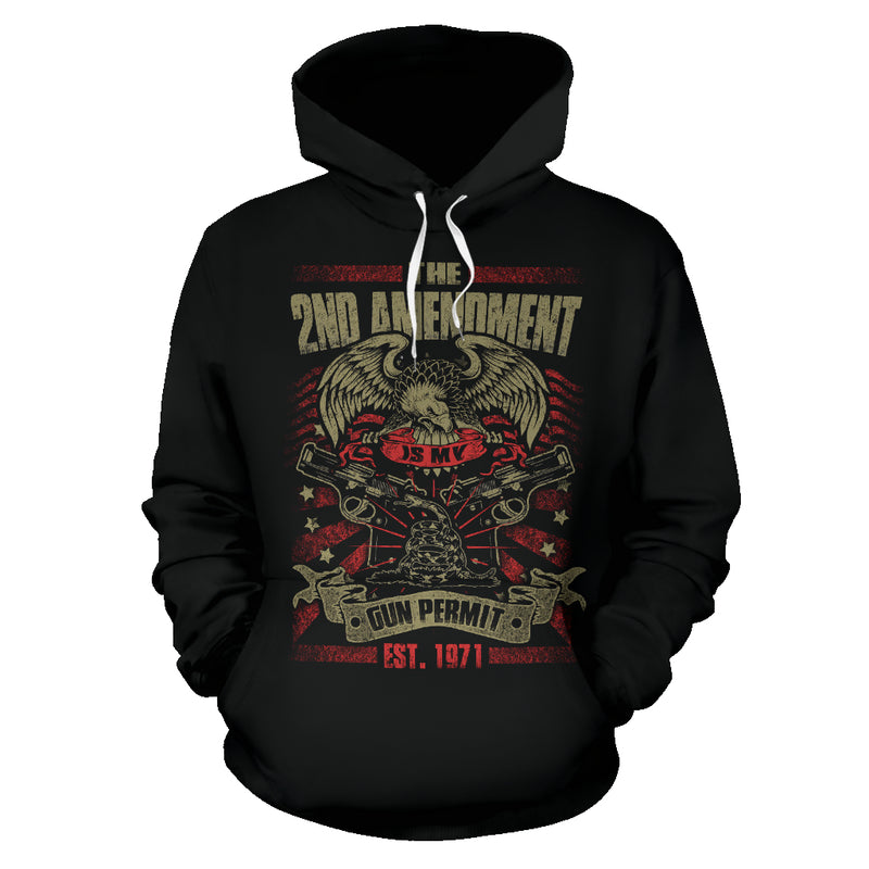 2nd Amendment is my gun permit Hoodie