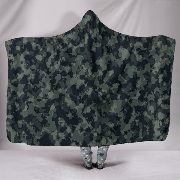 Forest Camouflage Hooded Blankets