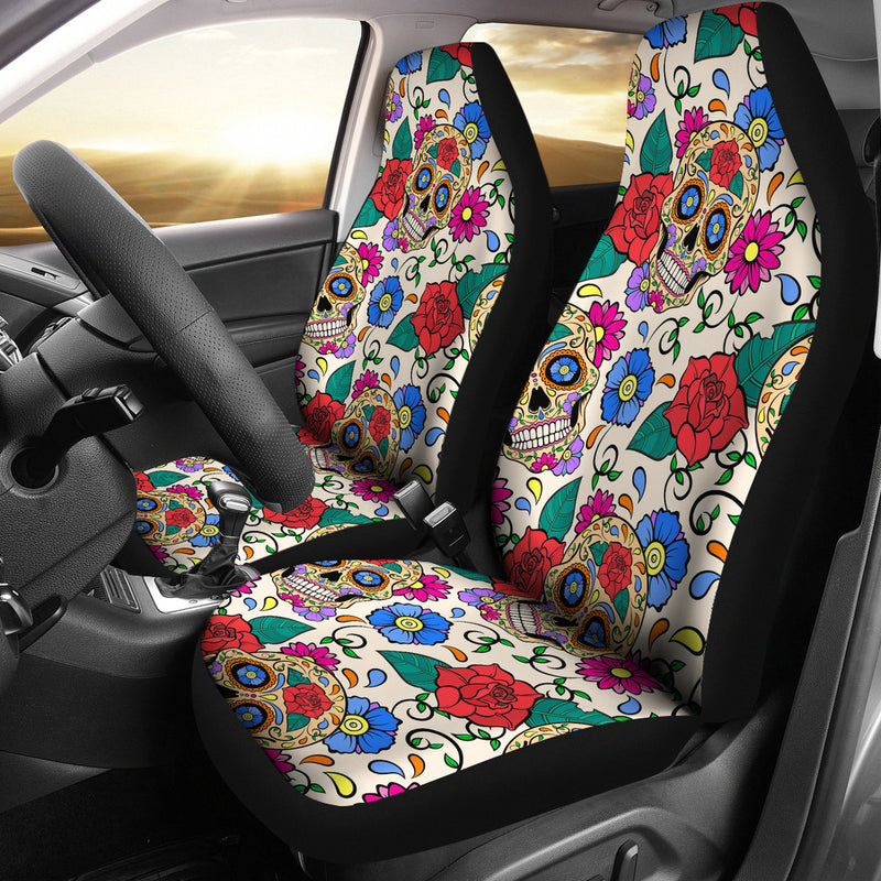 Sugar Skull Seat Covers