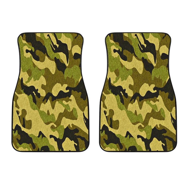 Green Camouflage Front Car Mats (Set Of 2)