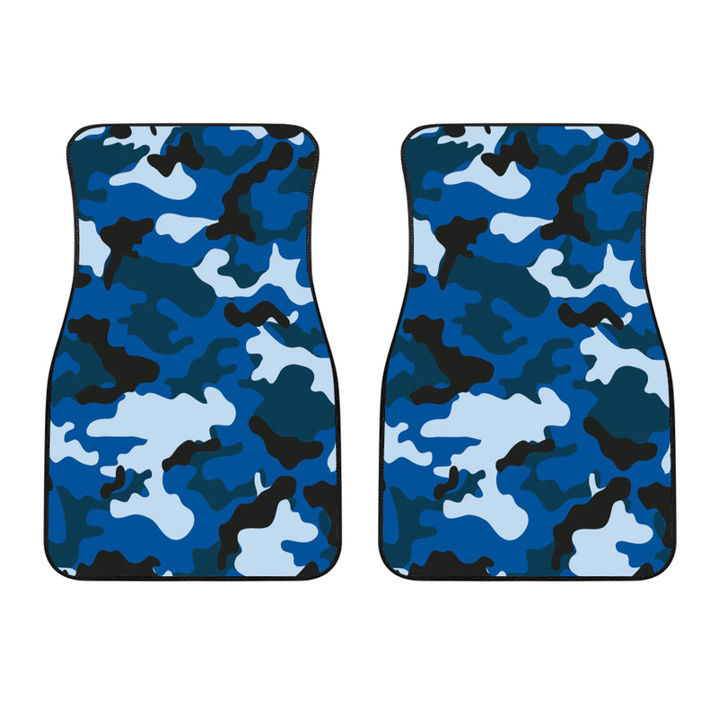 Blue Camouflage Car Floor Mats