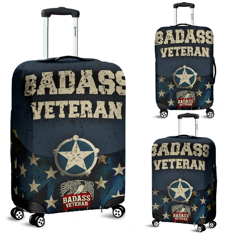 Badass Blue Luggage Cover