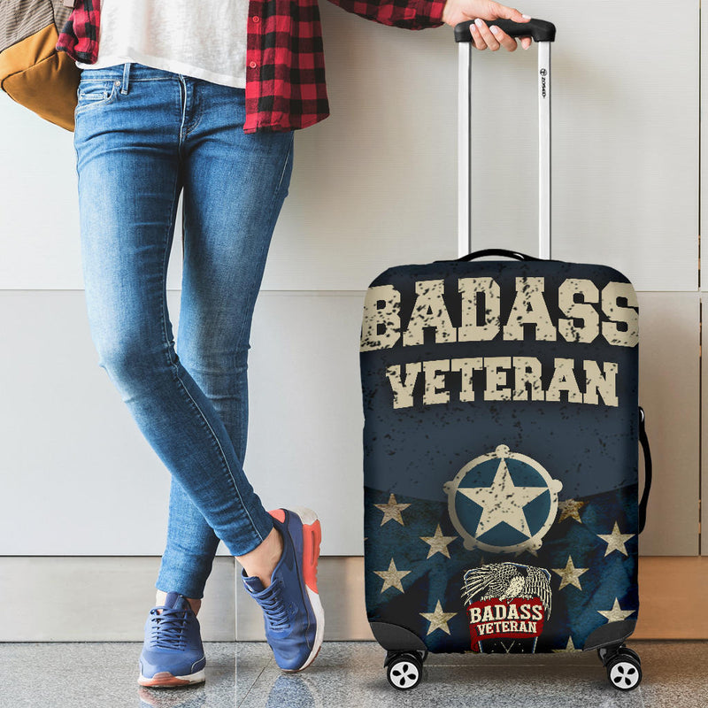 Badass Blue Luggage Cover