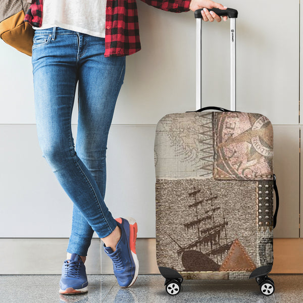 Nautical Luggage Cover