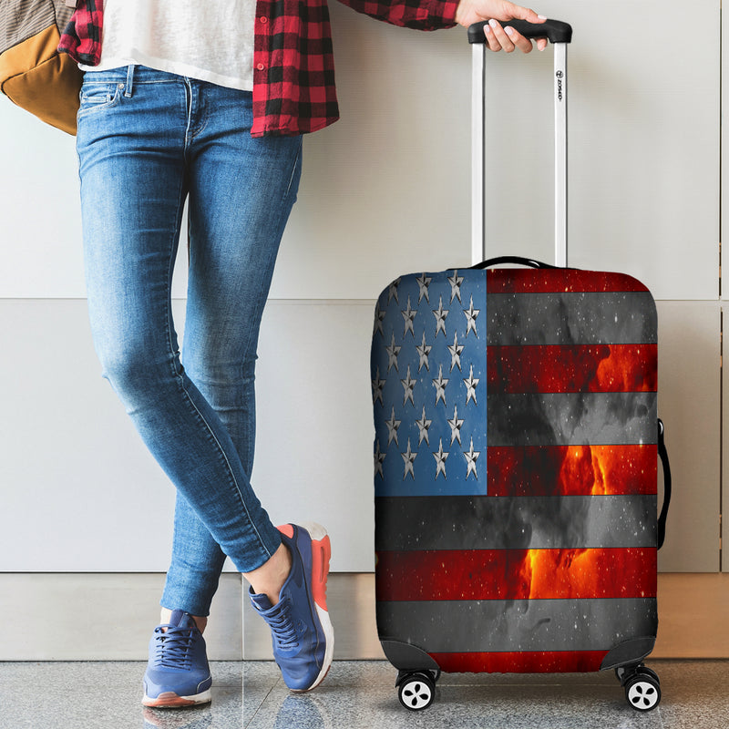 American Space Flag Luggage Cover