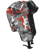 Red/Grey Camo Trappers Hat
