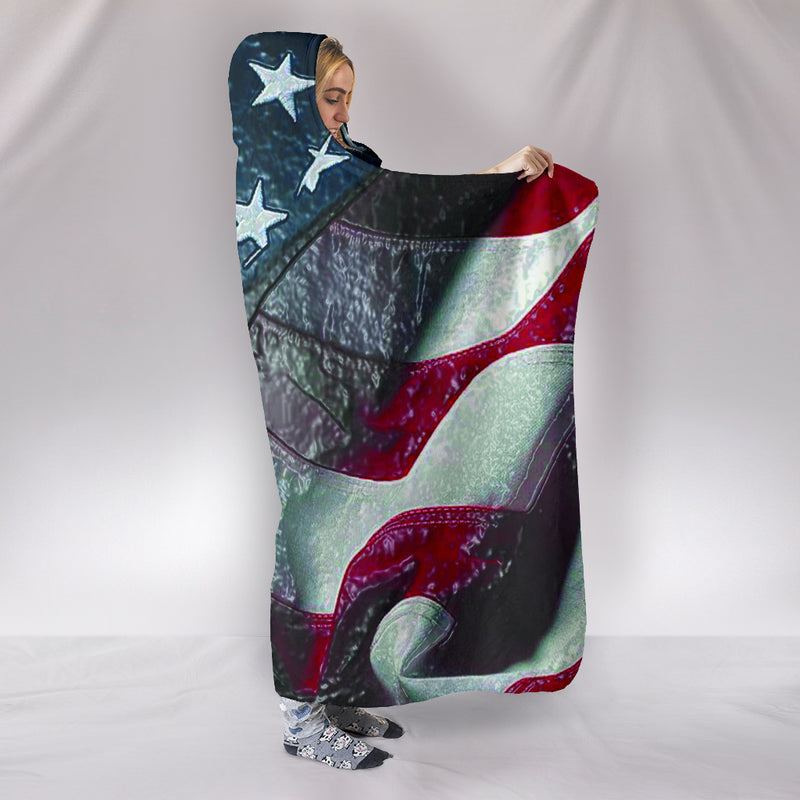 Hooded Blanket dark flag