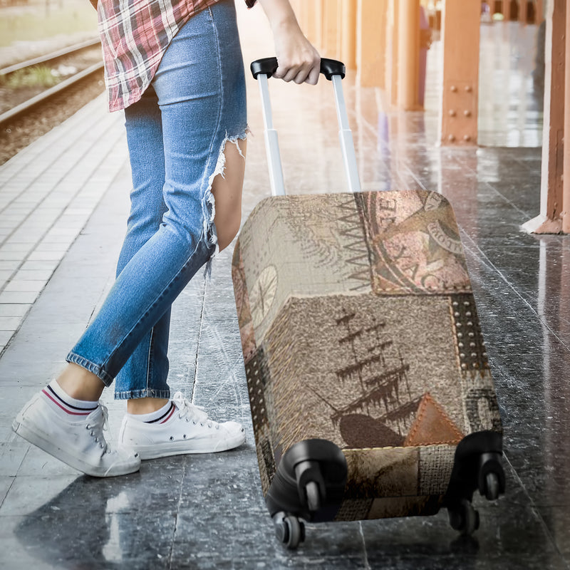 Nautical Luggage Cover